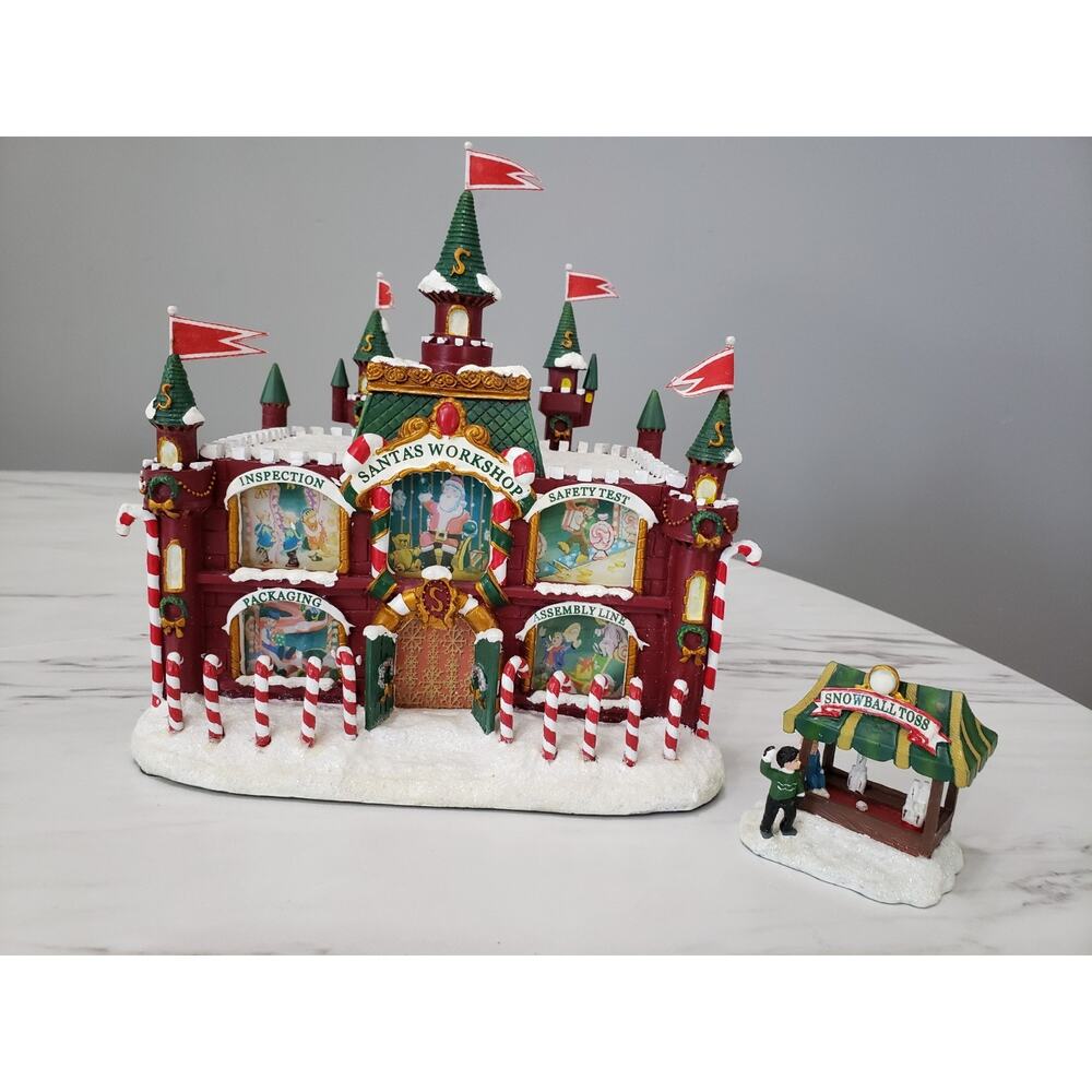 Hawthorne Village Santa's Workshop Fun House Christmas Carnival 2004 (91339) HTF